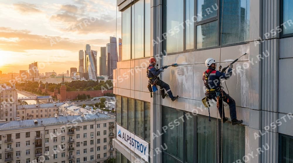 Удаление высолов и загрязнений с фасадов