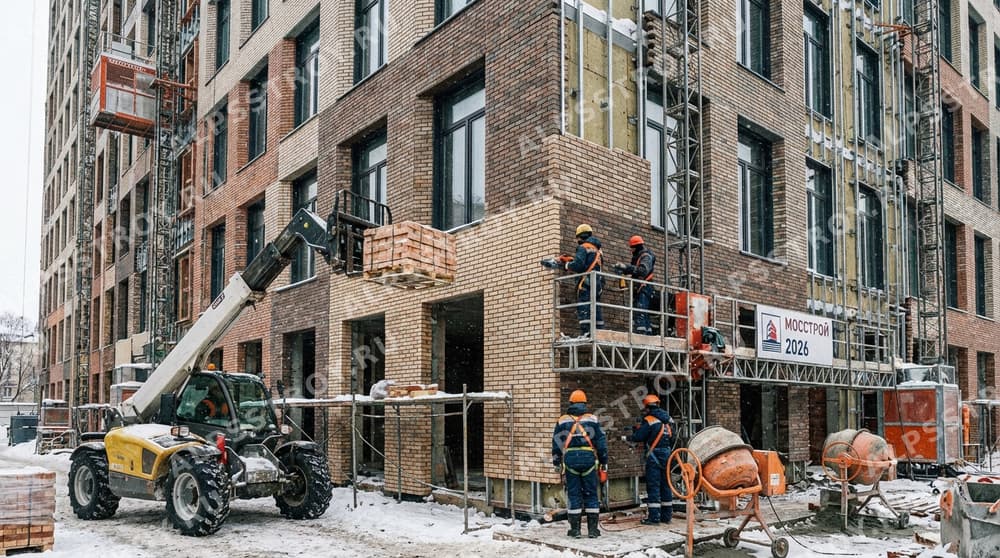 Как выполняется облицовка фасада кирпичом?