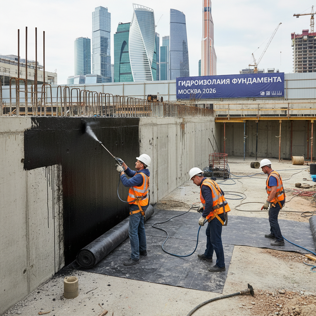 Гидроизоляция фундамента