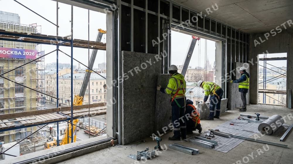 Как проходит утепление вентфасада – взгляд изнутри