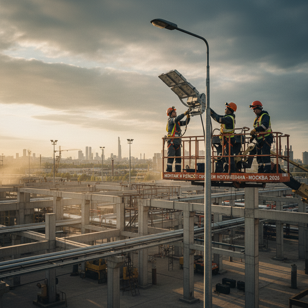 Монтаж и ремонт систем наружного освещения