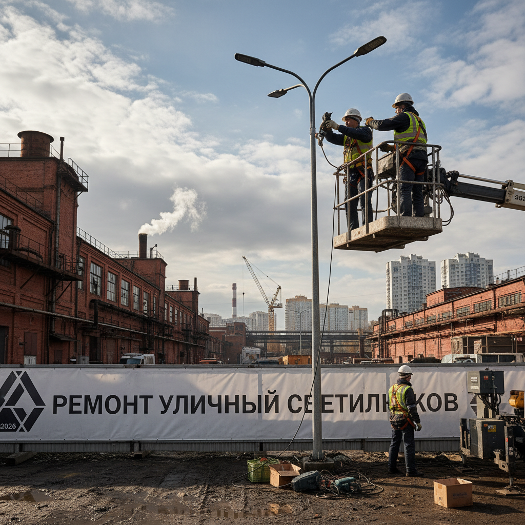 Ремонт уличных светильников