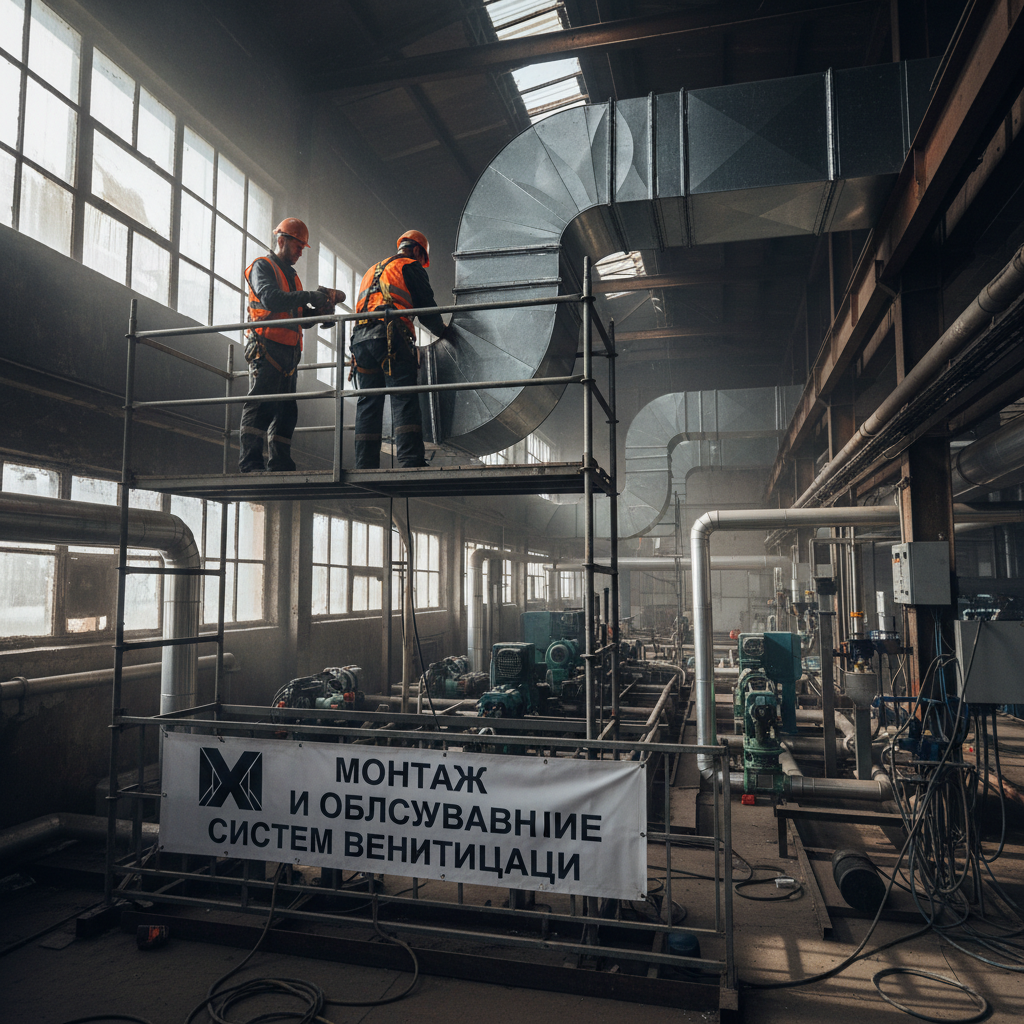 Монтаж и обслуживание систем вентиляции