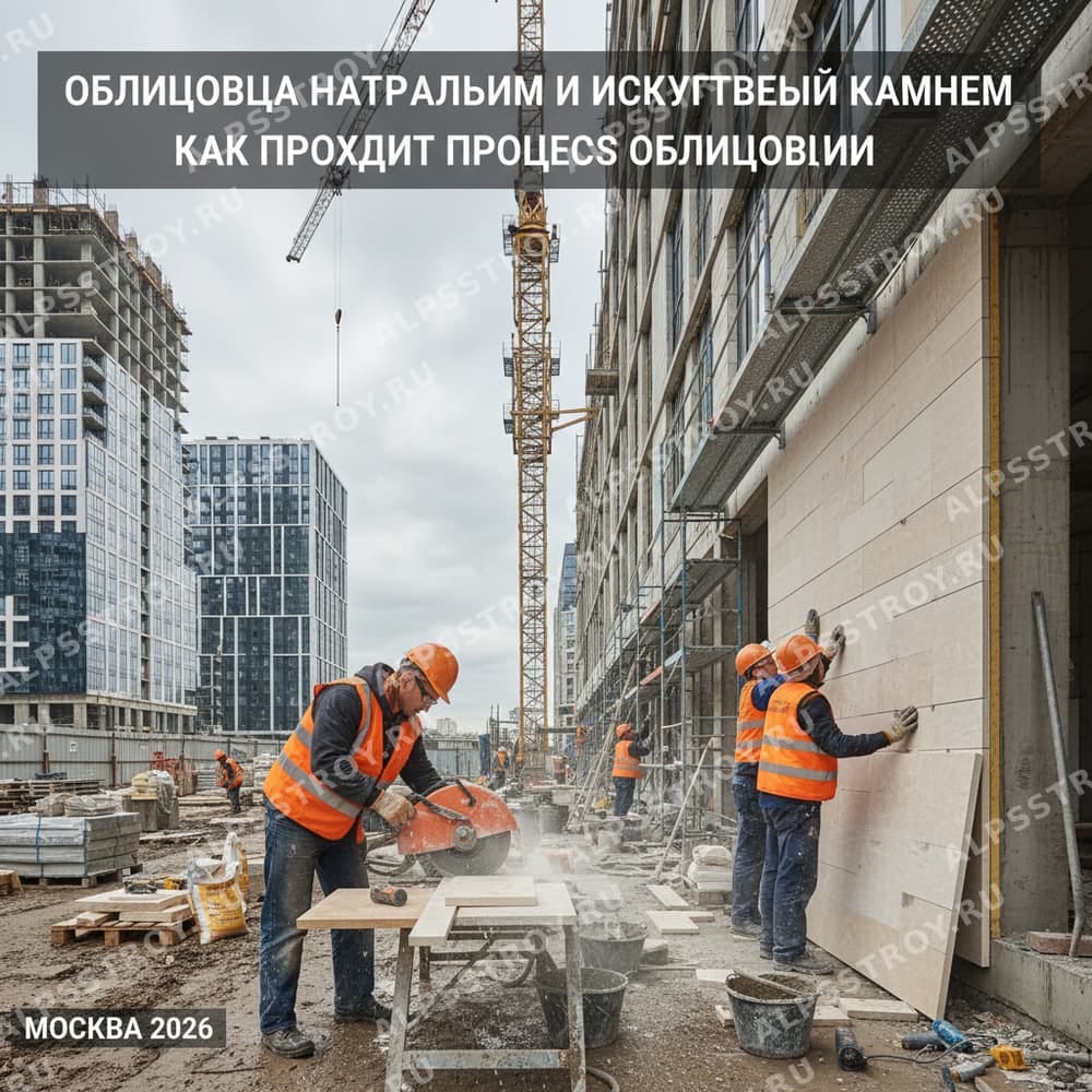 Как проходит процесс облицовки
