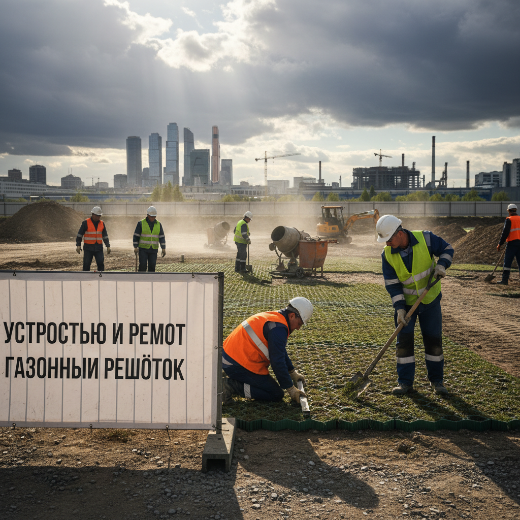 Устройство и ремонт газонных решёток