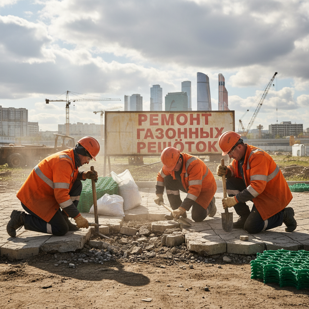 Ремонт газонных решёток