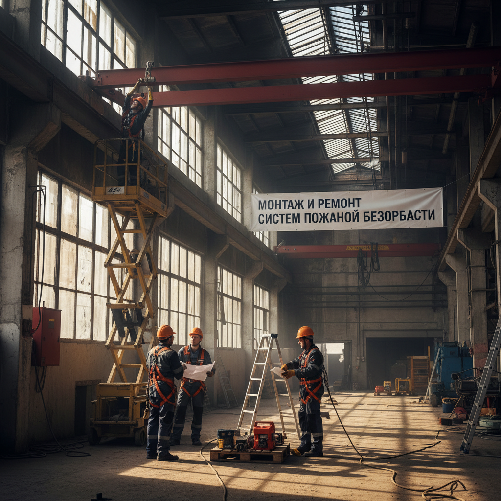 Монтаж и ремонт систем пожарной безопасности