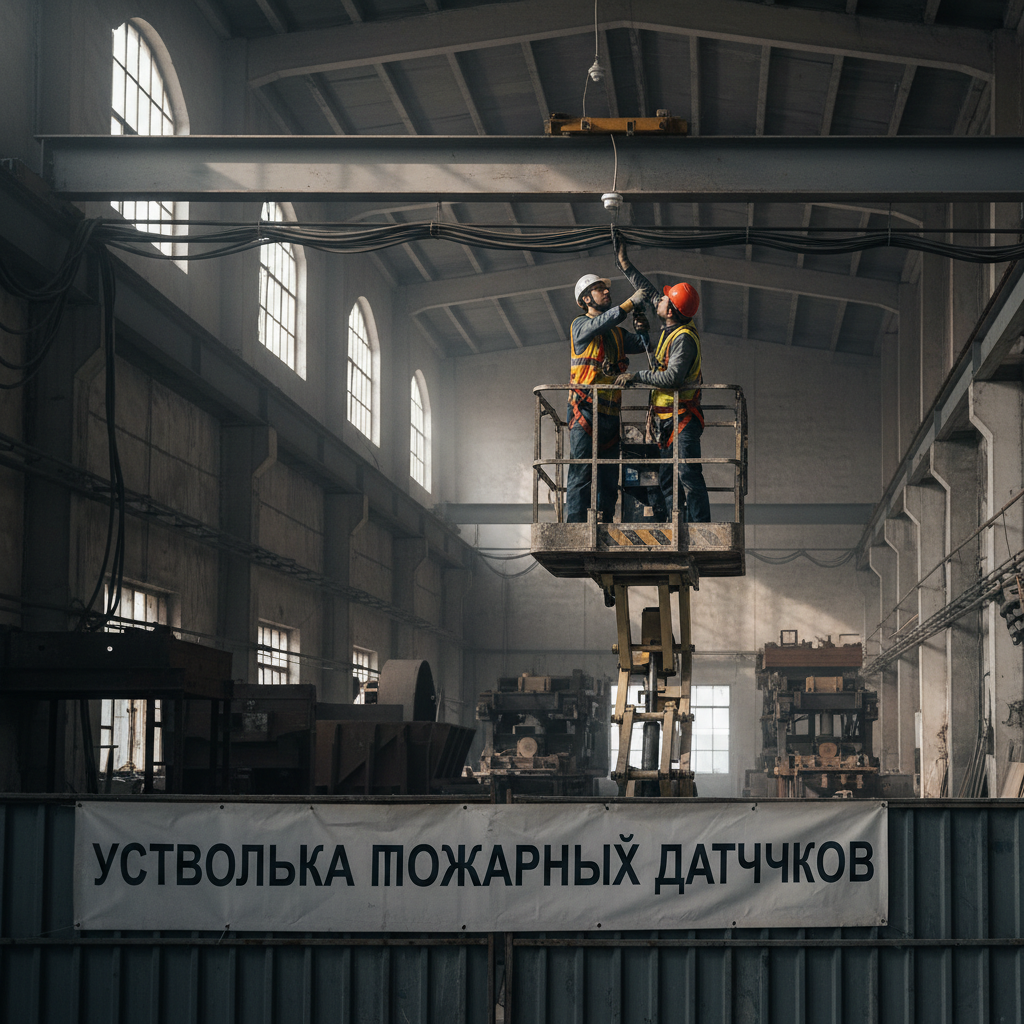 Установка пожарных датчиков