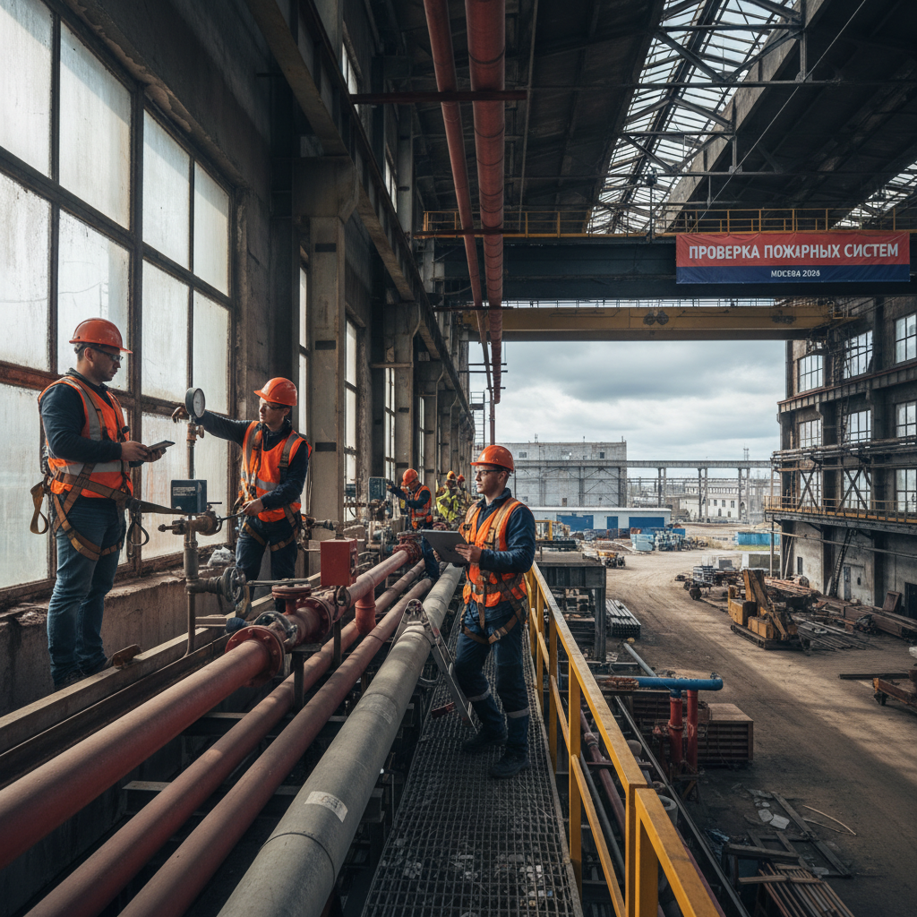 Проверка пожарных систем