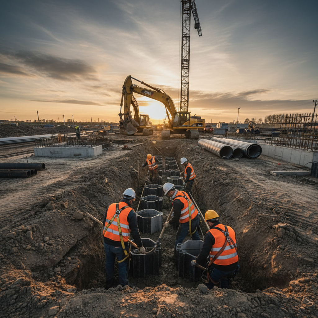 Монтаж точечного дренажа