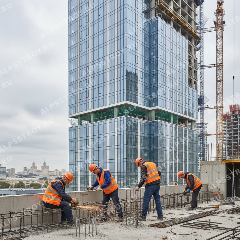 Восстановление арматуры парапетов