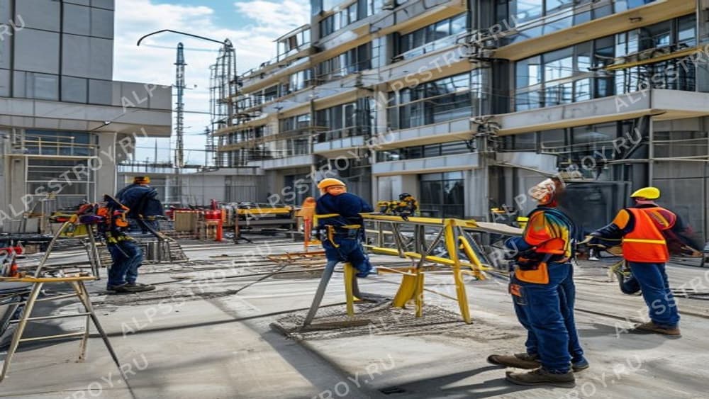 Монтаж металлических каркасов