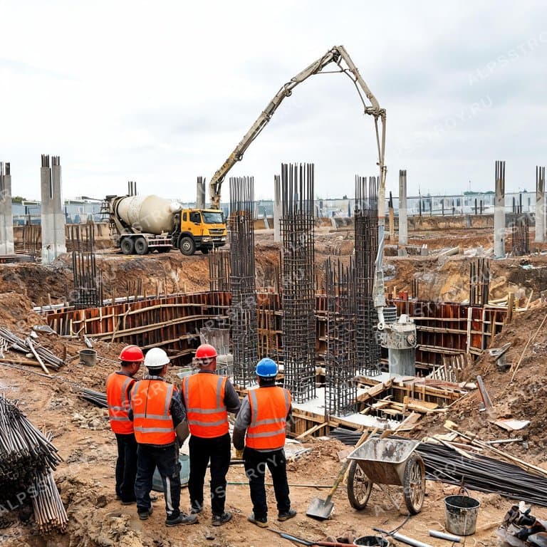 Подготовительные работы и фундамент