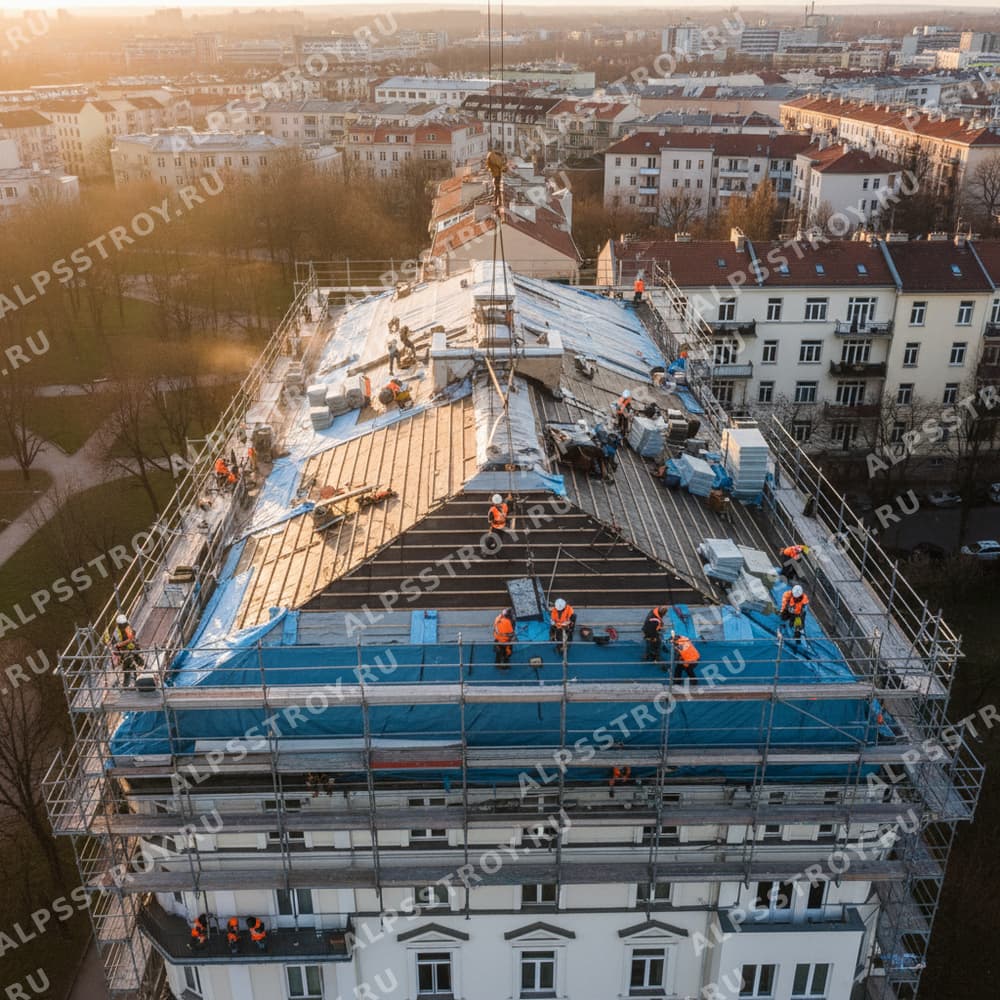 Ремонт кровли в многоквартирном доме