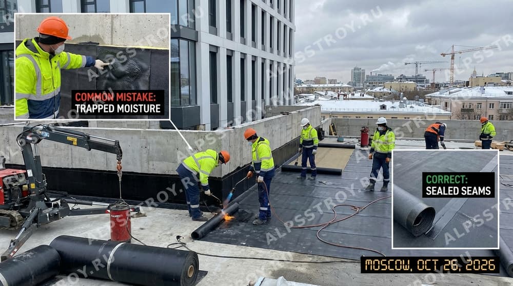 Частые ошибки при монтаже