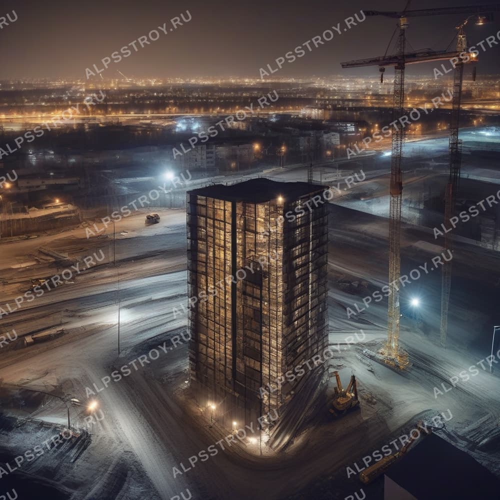 Установка светодиодных фасадных светильников