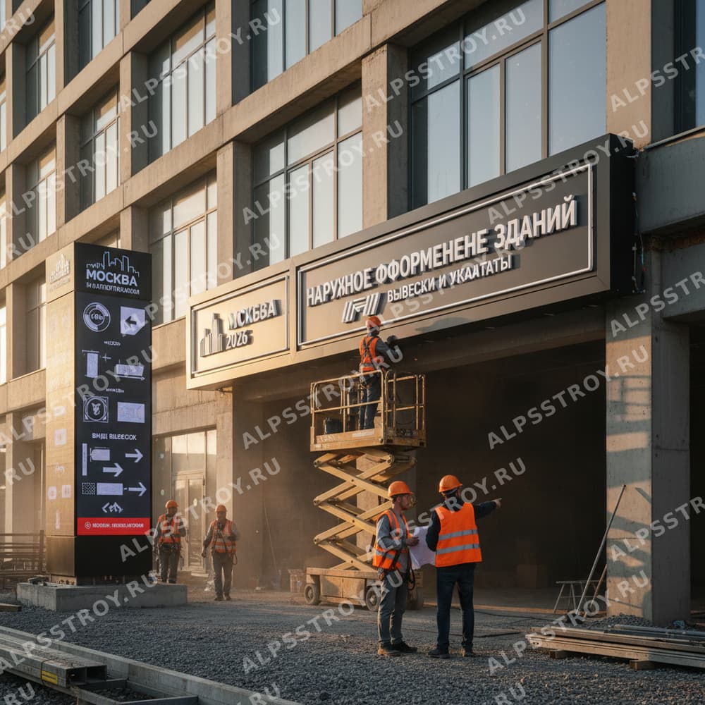 Виды вывесок и указателей