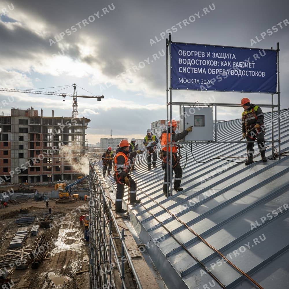 Как работает система обогрева водостоков