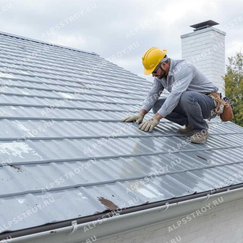 Стоимость ремонта покрытия из профнастила