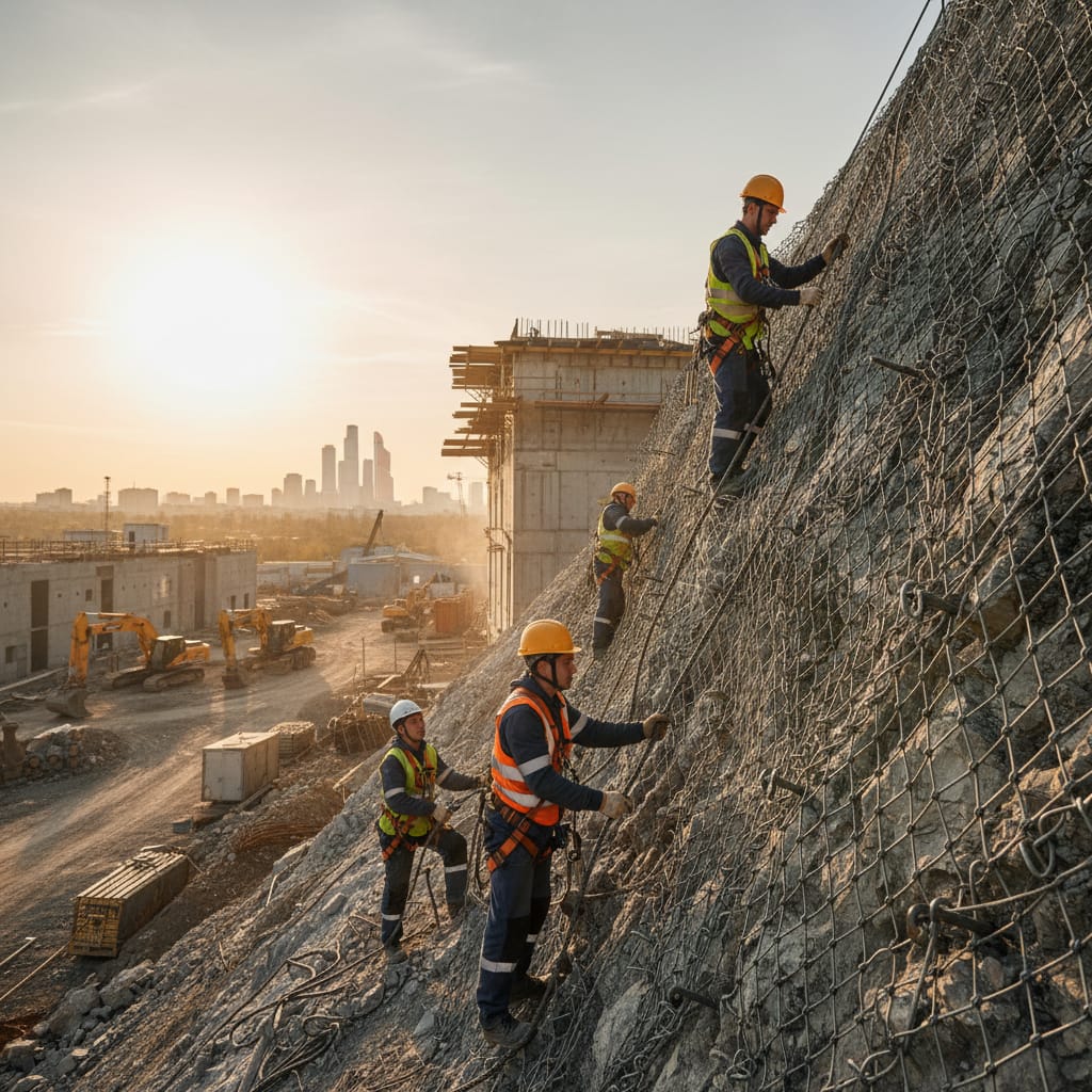 Противокамнепадные системы
