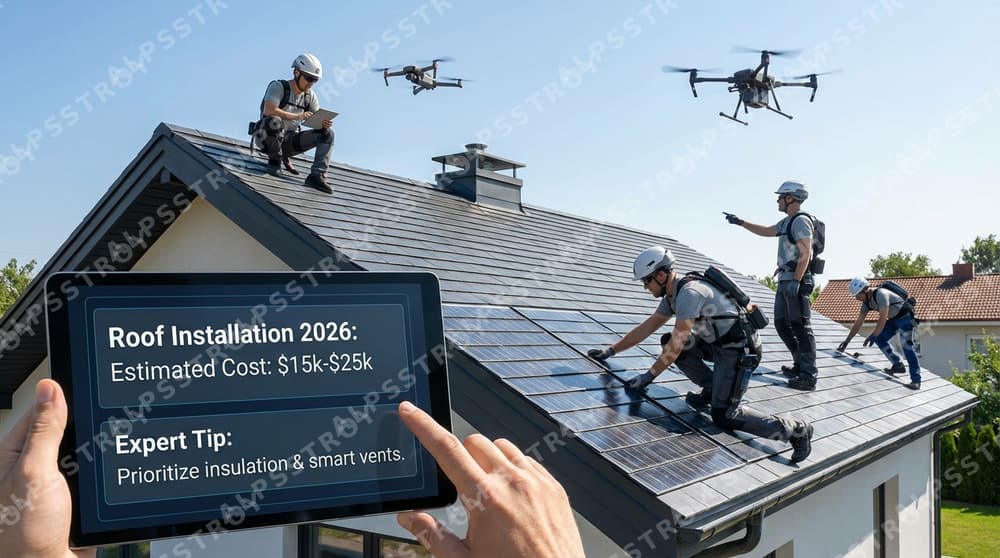 Сколько стоит монтаж кровли в 2026