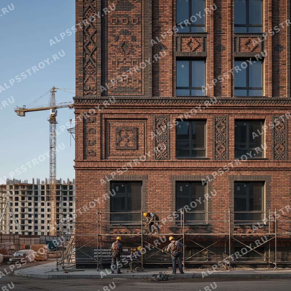 Декоративная облицовка фасада кирпичом