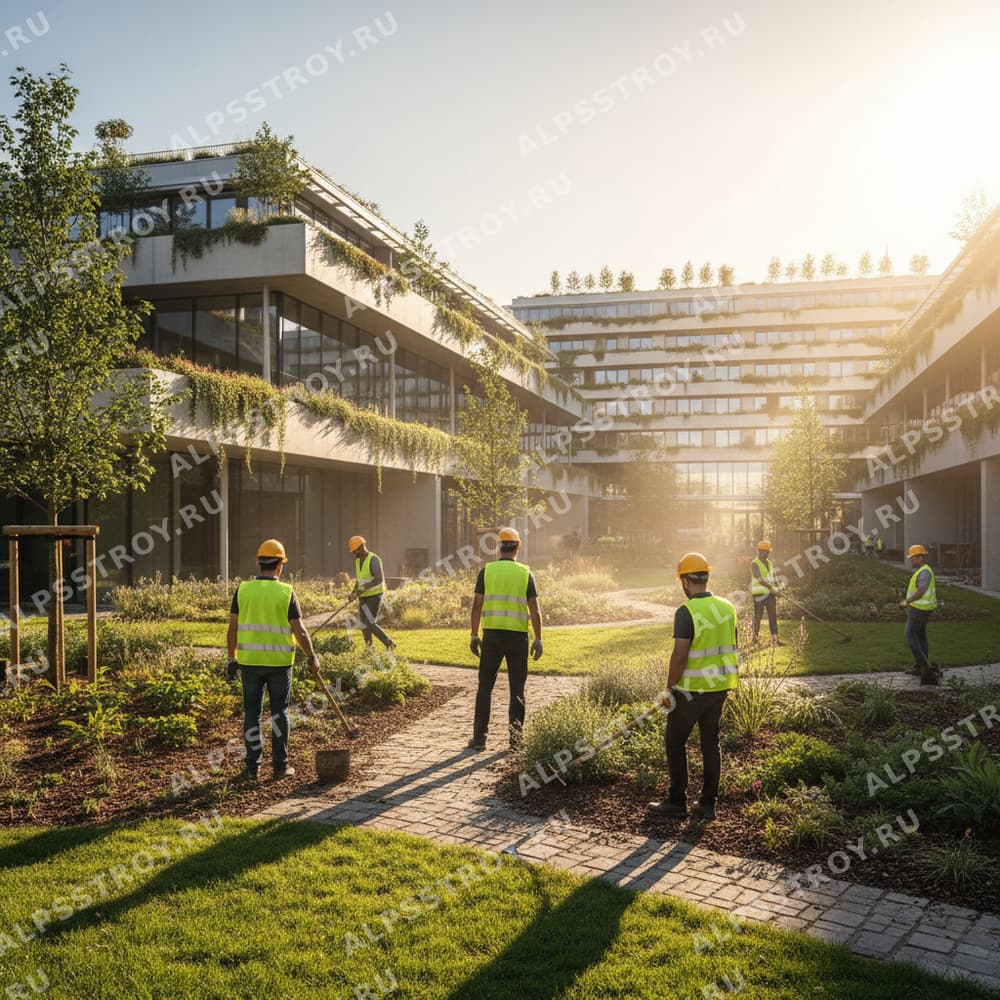 Озеленение и посадка растений